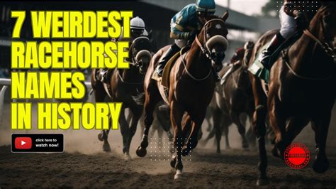 7 of the Weirdest Racehorse Names in History.